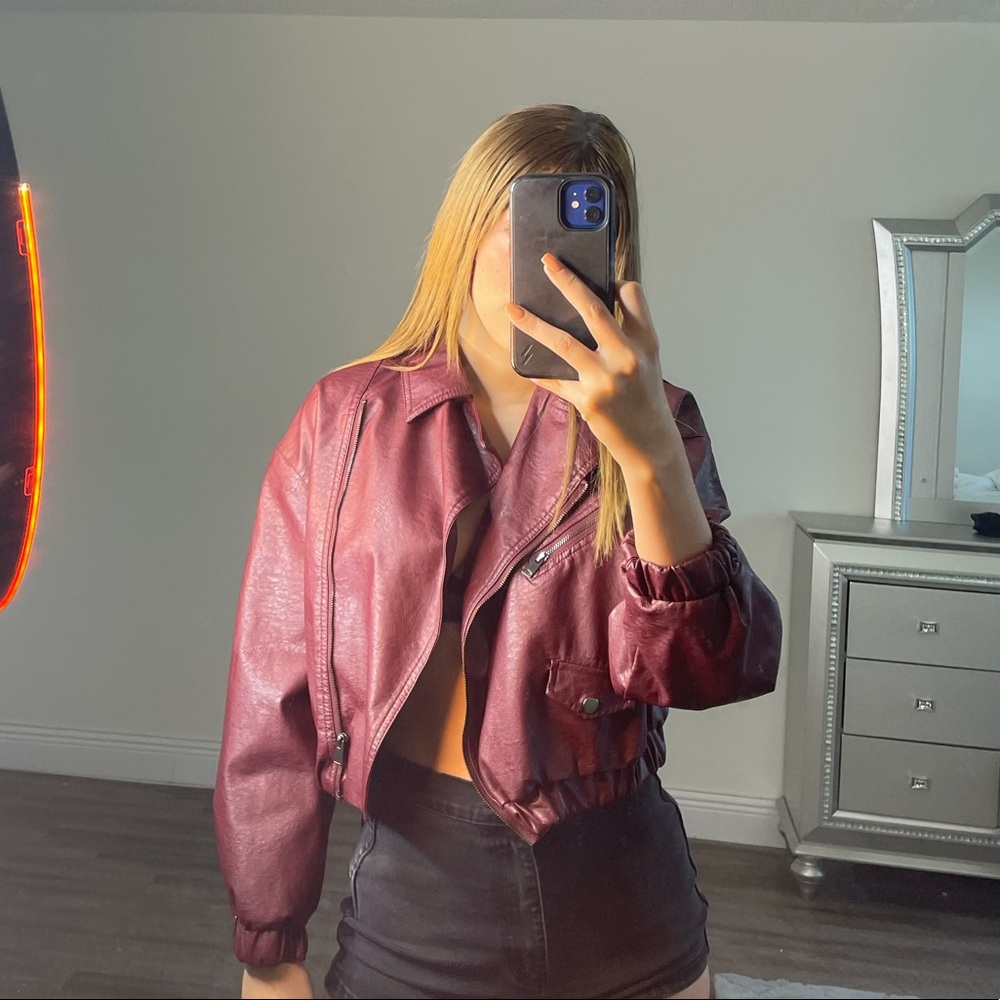 Wine colored jacket, one of my all-time favorites